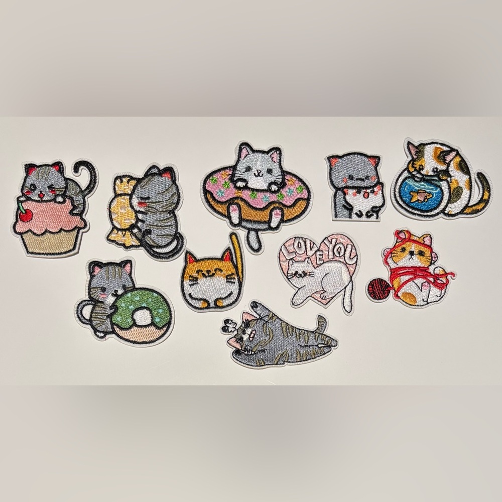 Ultimate Kitten Iron On Embroidered Kitty Cat Patch Collection